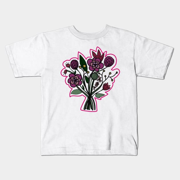 Florals Kids T-Shirt by jathom36